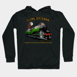 Classic Steam Train The Flying Scotsman Crossing The Forth MotorManiac Hoodie